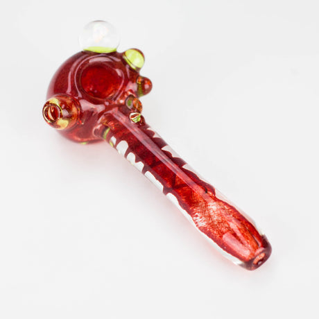 Shine Glassworks | Deluxe Frit Pipe with Large Opal - Made in Canada