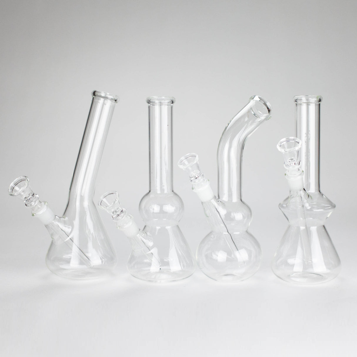7" Clear Water pipe-Design Assorted Glass Bong NIBO Distribution