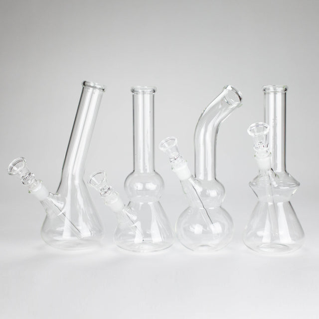 7" Clear Water pipe-Design Assorted Glass Bong NIBO Distribution