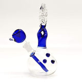 7-1/2" Rig With Colorful Bowl-Assorted Color Glass Rig Super Supplys Inc