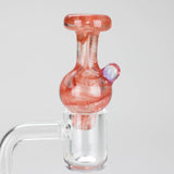 Shine Glassworks | Latticino Bubble Carb Cap - Made in Canada