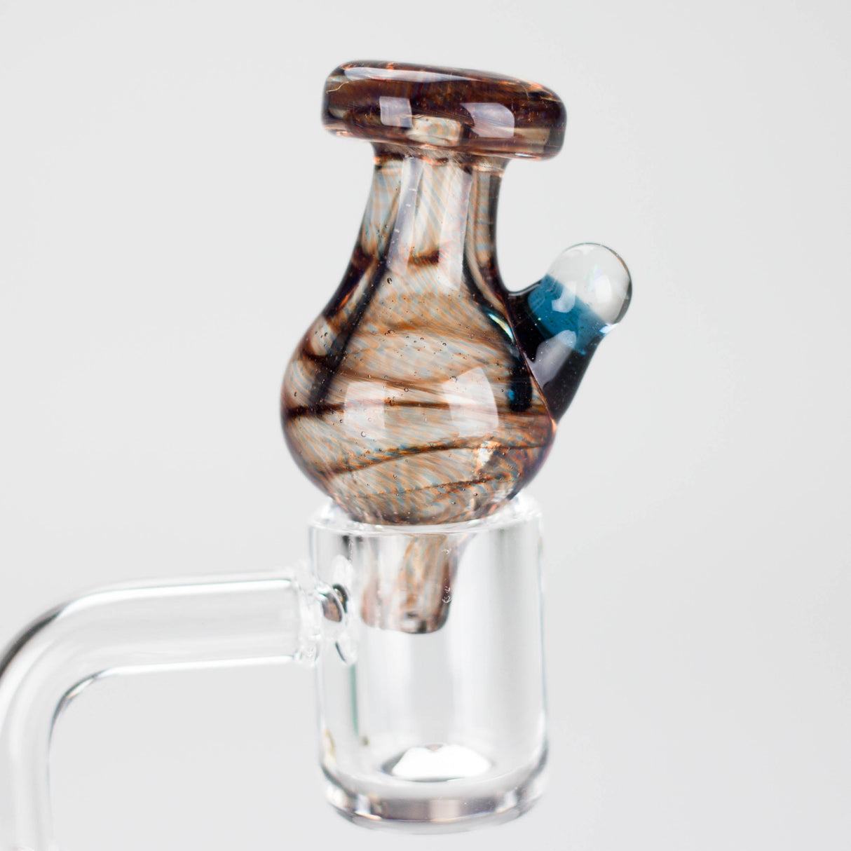 Shine Glassworks | Latticino Bubble Carb Cap - Made in Canada