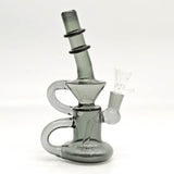 8" inch Mini Recycler Glass Bong Super Supplys Inc Gray