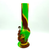 11" Foldable Silicone Skull Shape Water Pipe Kit -Assorted Color [HIT306] Resin · Silicone · Plastic Bong NIBO Distribution