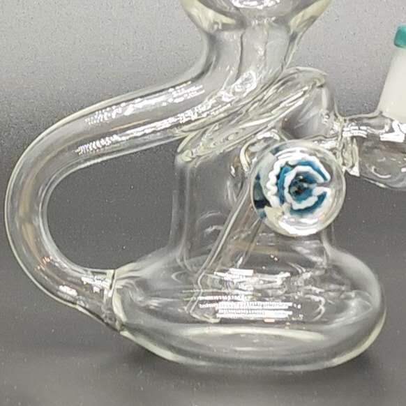 8" Recycler Water Bong-Assorted Color Glass Bong Super Supplys Inc