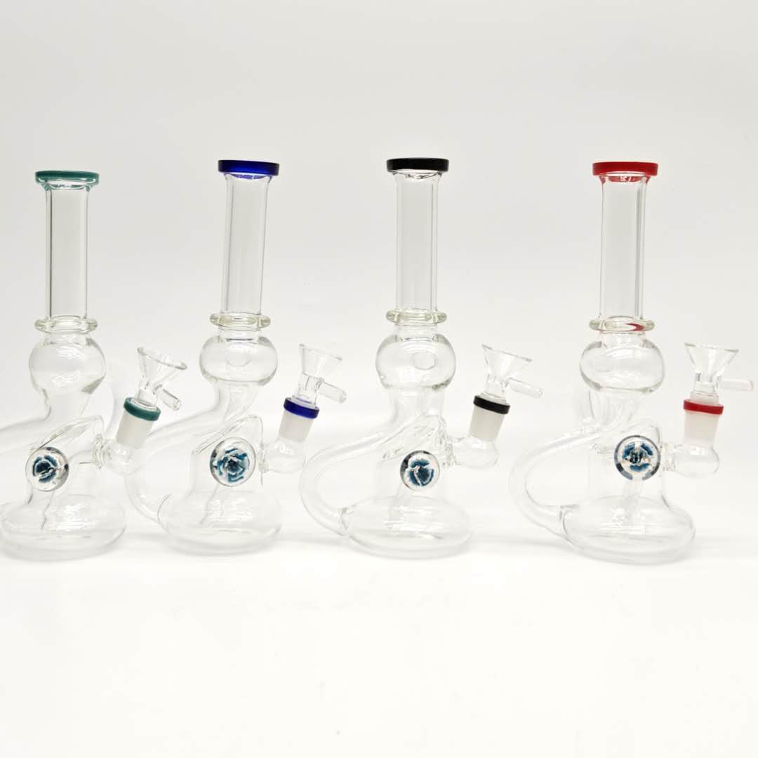 8" Recycler Water Bong-Assorted Color Glass Bong Super Supplys Inc