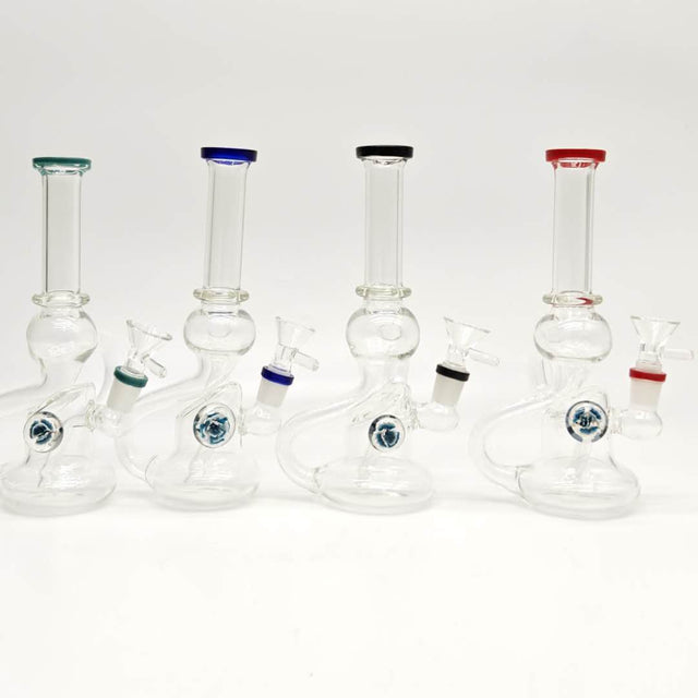 8" Recycler Water Bong-Assorted Color Glass Bong Super Supplys Inc