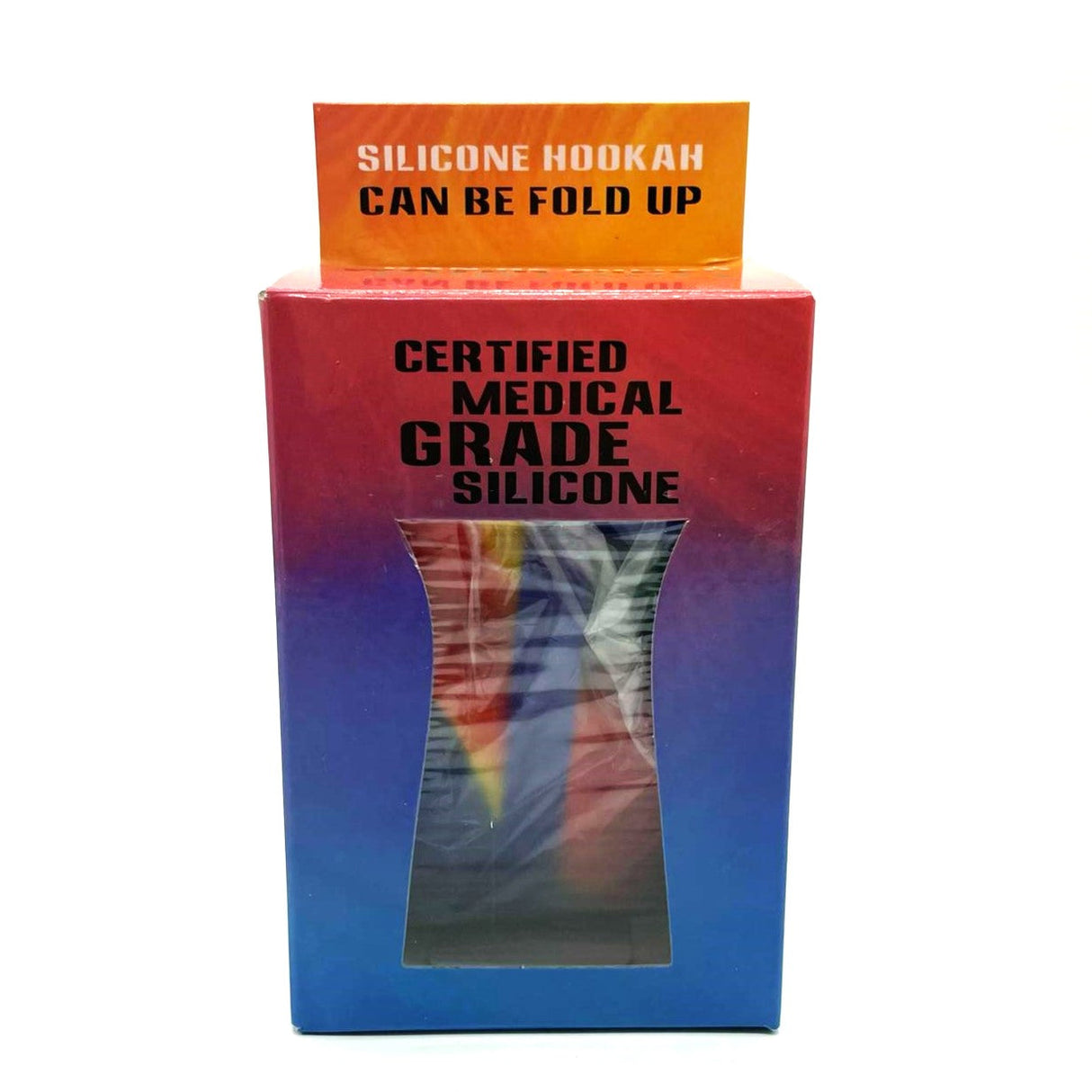 9" Foldable Silicone Water Pipe Kit Assorted Color [HIT307] Resin · Silicone · Plastic Bong NIBO Distribution