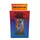 9" Foldable Silicone Water Pipe Kit Assorted Color [HIT307] Resin · Silicone · Plastic Bong NIBO Distribution