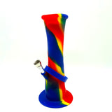 9" Foldable Silicone Water Pipe Kit Assorted Color [HIT307] Resin · Silicone · Plastic Bong NIBO Distribution