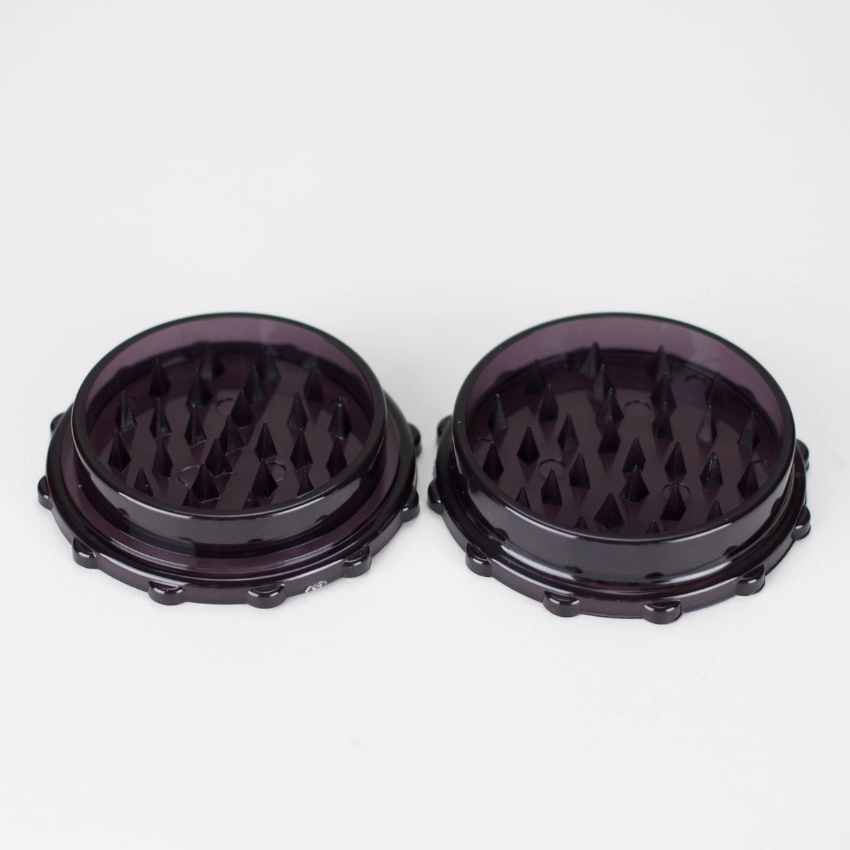 2PC Plastic Assorted Colored Grinder 3" - 100 Ct Display Pack PINNACLE DISTRIBUTORS INC.