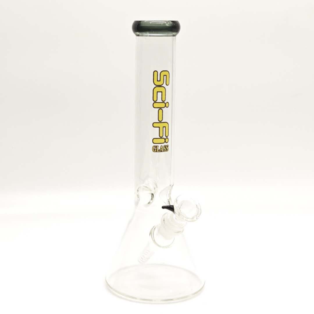 12“ 4mm Color Assorted Beaker Bong Glass Bong Super Supplys Inc T-Black