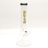 12“ 4mm Color Assorted Beaker Bong Glass Bong Super Supplys Inc T-Black