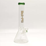 12“ 4mm Color Assorted Beaker Bong Glass Bong Super Supplys Inc Green