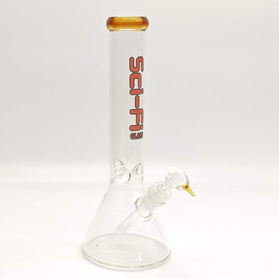 12“ 4mm Color Assorted Beaker Bong Glass Bong Super Supplys Inc Yellow