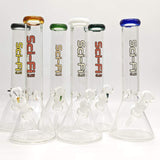 12“ 4mm Color Assorted Beaker Bong Glass Bong Super Supplys Inc