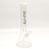 12“ 4mm Color Assorted Beaker Bong Glass Bong Super Supplys Inc White