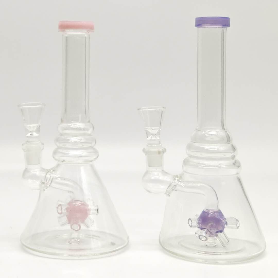 8" Shower Head Glass Bong-Assorted Color Glass Bong Super Supplys Inc