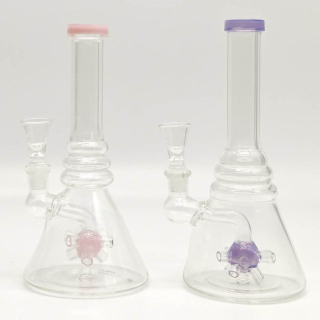 8" Shower Head Glass Bong-Assorted Color Glass Bong Super Supplys Inc