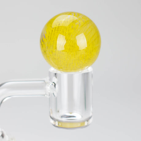 Shine Glassworks | Latticino Marble Carb Cap - Made in Canada Cap · Dabber · Insert · Clip · Nail Smoking Cat Distribution Yellow