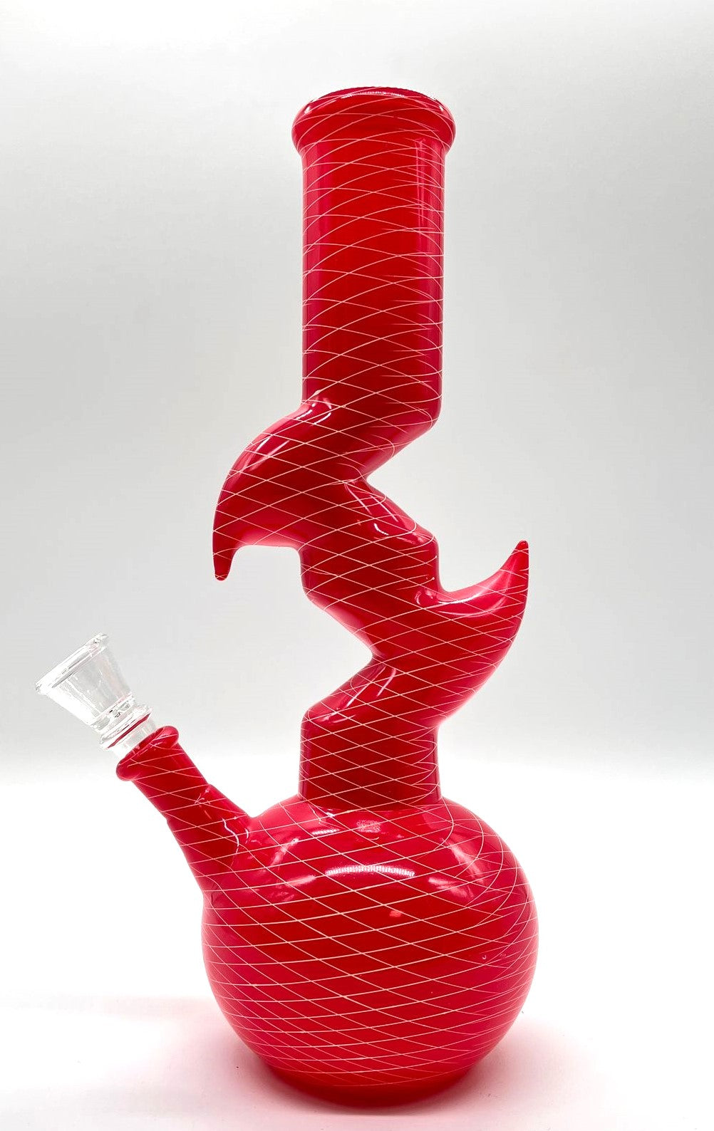 9.5" Zig-zag Designed Bong - Assorted Color [PIP651] Glass Bong NIBO Distribution