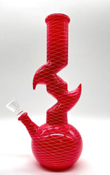 9.5" Zig-zag Designed Bong - Assorted Color [PIP651] Glass Bong NIBO Distribution