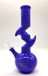 9.5" Zig-zag Designed Bong - Assorted Color [PIP651] Glass Bong NIBO Distribution