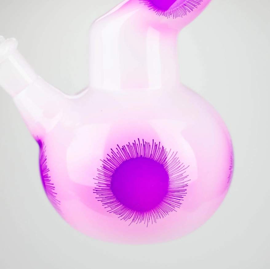 9.5" Flower Designed Bong - Assorted Color [PIP651] Glass Bong NIBO Distribution