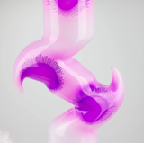 9.5" Flower Designed Bong - Assorted Color [PIP651] Glass Bong NIBO Distribution