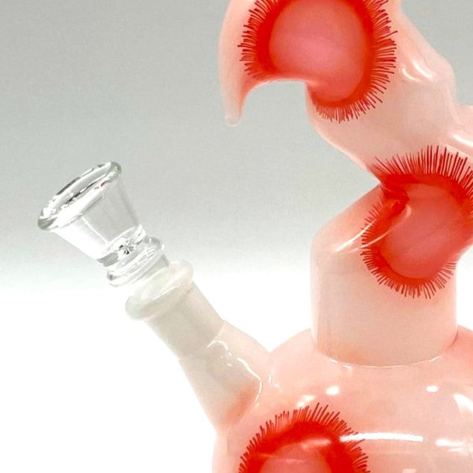 9.5" Flower Designed Bong - Assorted Color [PIP651] Glass Bong NIBO Distribution