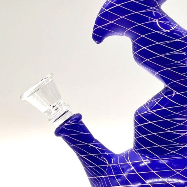 9.5" Zig-zag Designed Bong - Assorted Color [PIP651] Glass Bong NIBO Distribution