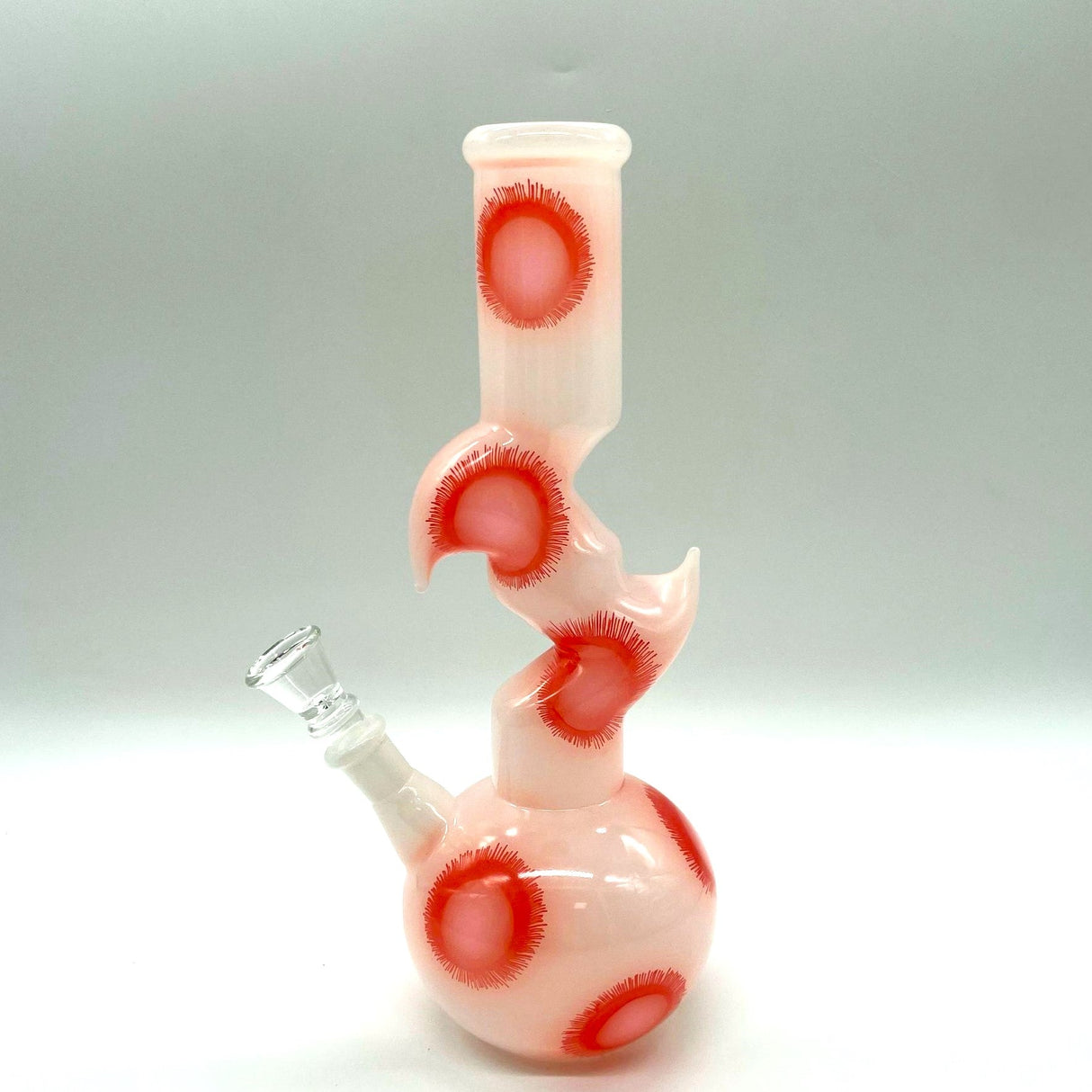 9.5" Flower Designed Bong - Assorted Color [PIP651] Glass Bong NIBO Distribution