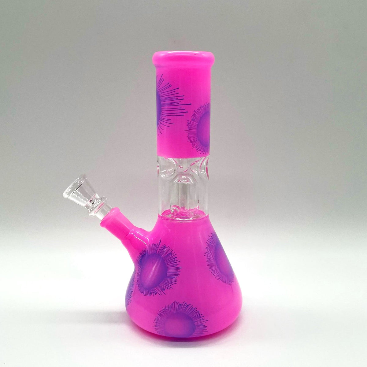 8" Water Pipe with Percolator- Assorted Color [PIP393] Glass Bong NIBO Distribution