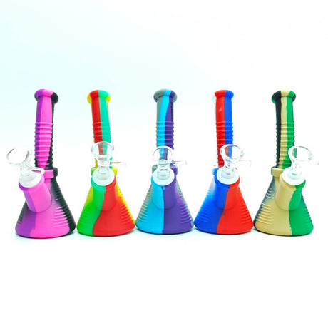 Fortune | 6-½"Silicone Beaker Bong-Assorted Color [SP1018] Resin · Silicone · Plastic Bong Fortune