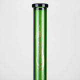 Genie | 18" 7 mm color-tube and clear-bottom beaker water bong [GE3110]