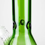 Genie | 18" 7 mm color-tube and clear-bottom beaker water bong [GE3110]
