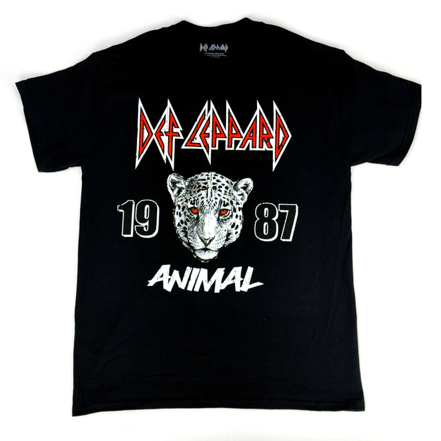 Def Leppard | "Animal Sketch" Unisex T-Shirt-Black- Officially Licensed Short Sleeve Philcos