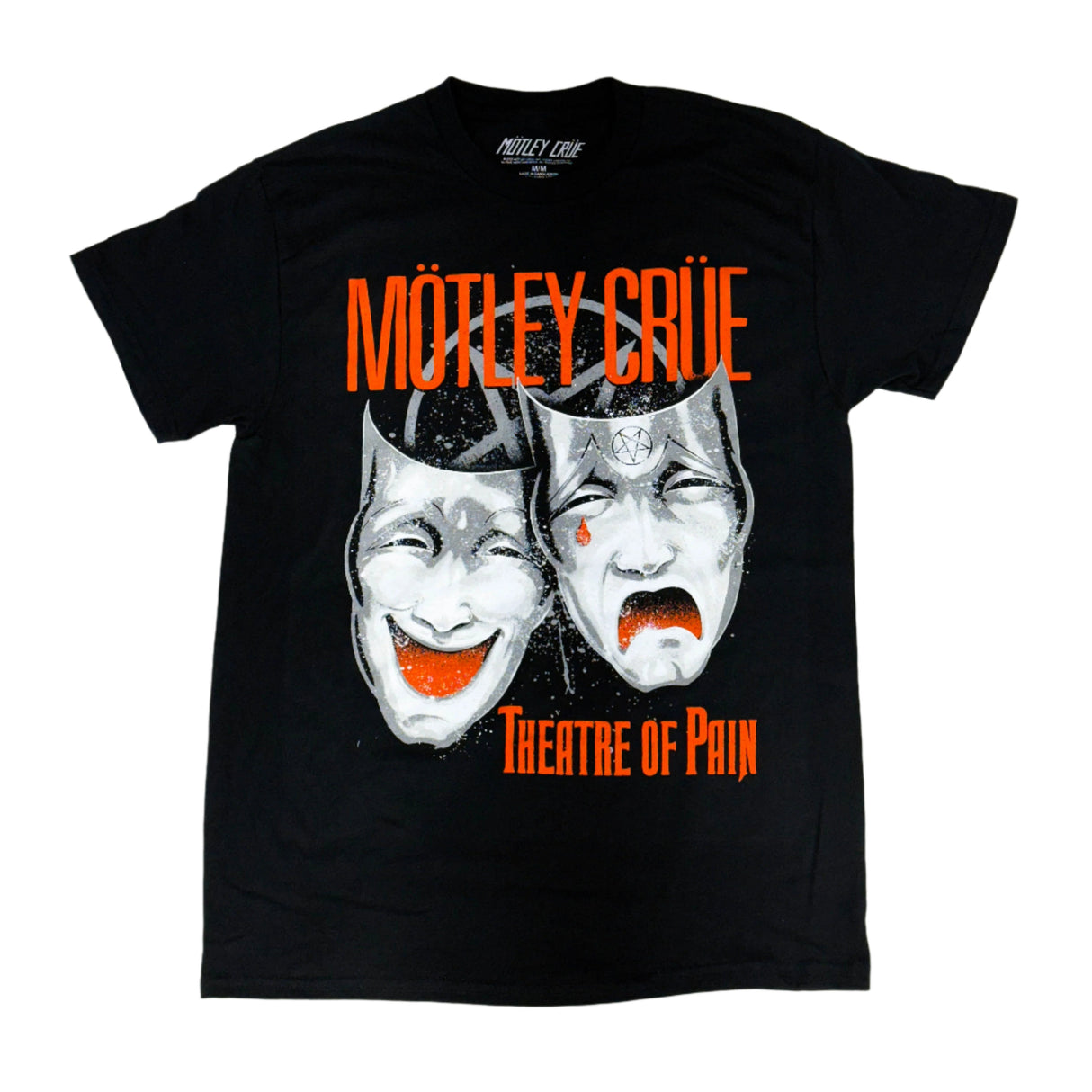 Mötley Crüe | "Theatre Of Pain" Unisex T-Shirt-Black- Officially Licensed Short Sleeve Philcos Medium