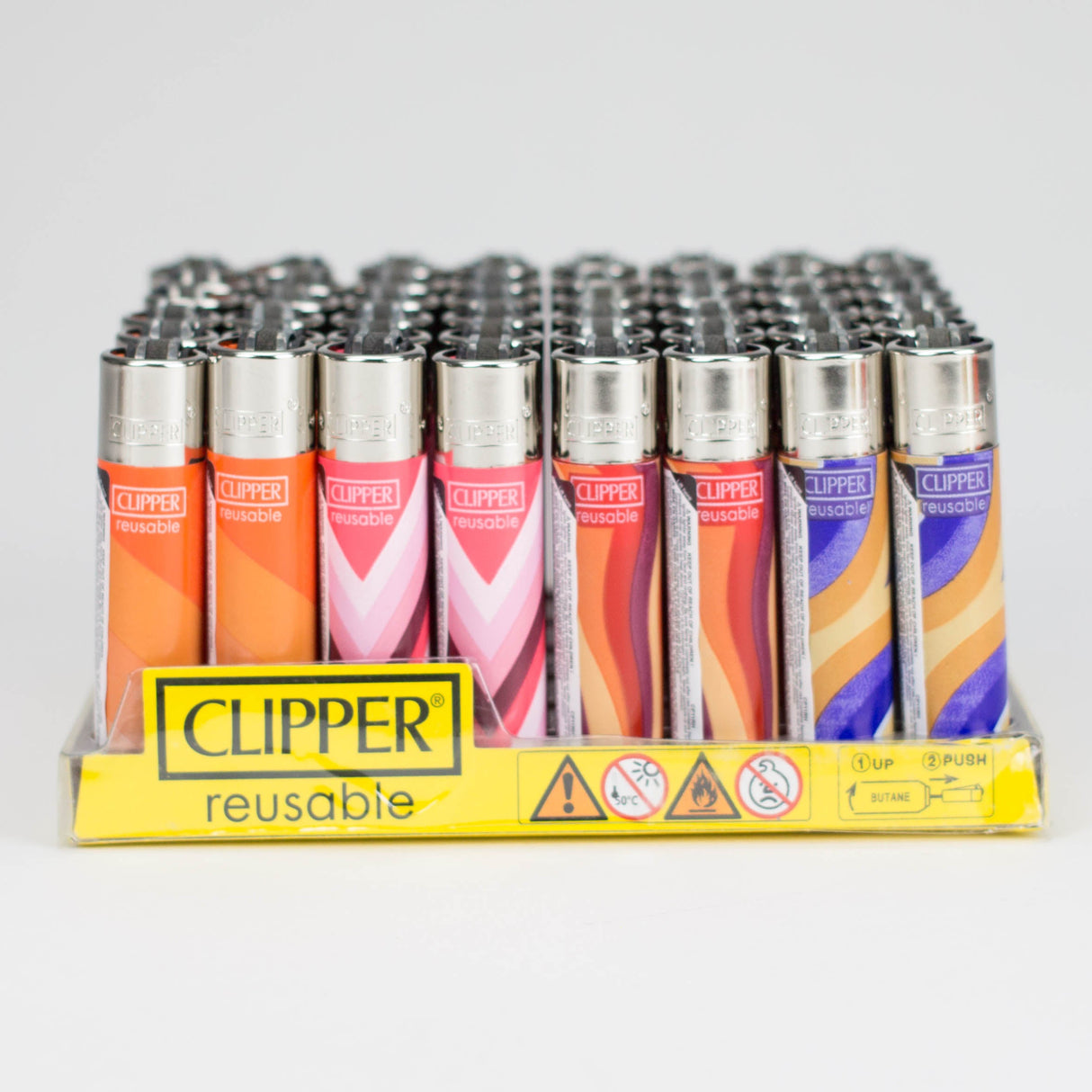 CLIPPER | "Warm Pattern" Classic Display of 48 Lighter ONE