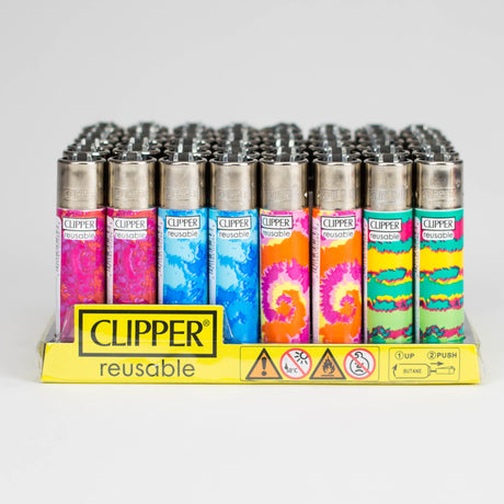 CLIPPER | Tie Dye Classic Display of 48 Lighter ONE