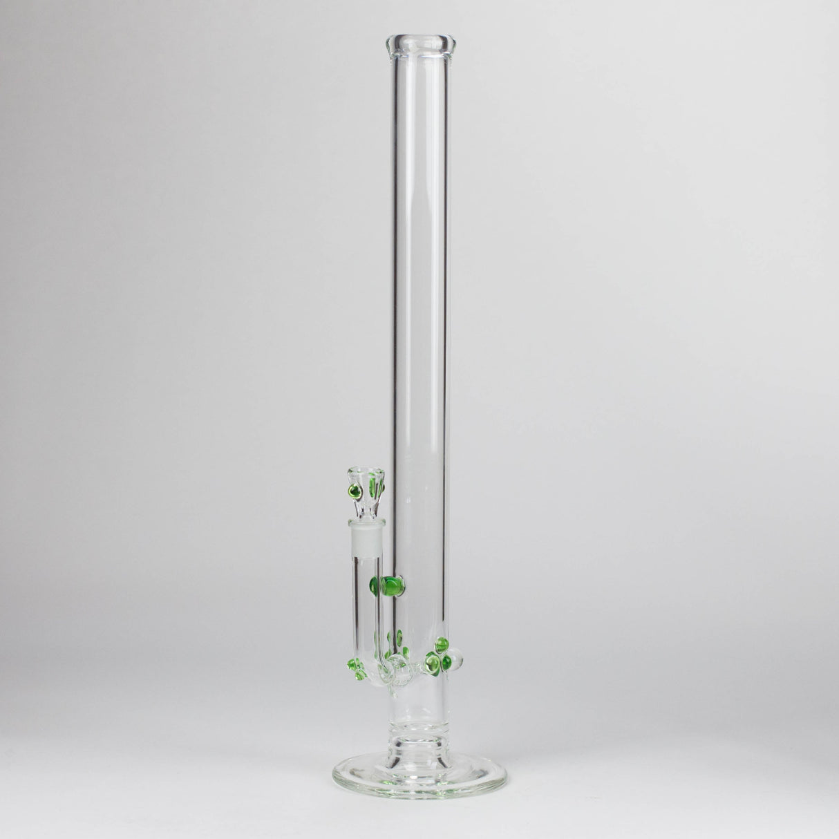 Shine Glassworks | 22 inch 38mm Straight Tube with opal accents [ST 2201] -Made in Canada Glass Bong Smoking Cat Distribution