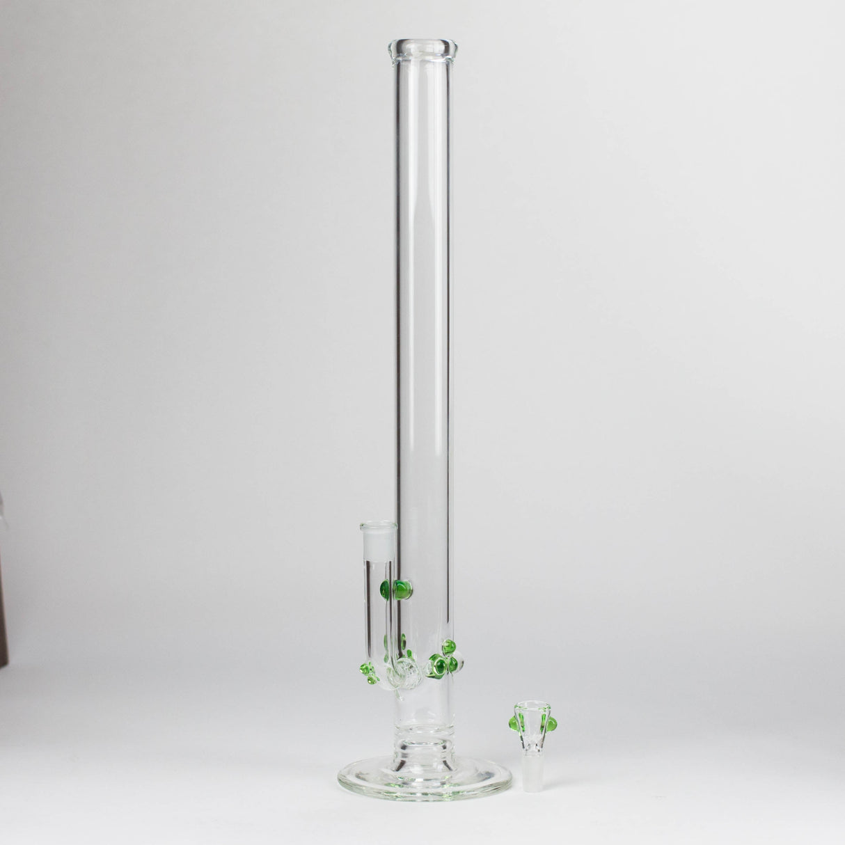 Shine Glassworks | 22 inch 38mm Straight Tube with opal accents [ST 2201] -Made in Canada Glass Bong Smoking Cat Distribution