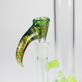 Shine Glassworks | 22 inch 38mm Straight Tube with Latticino mouthpiece and opal [ST 2203] - Made in Canada Glass Bong Smoking Cat Distribution