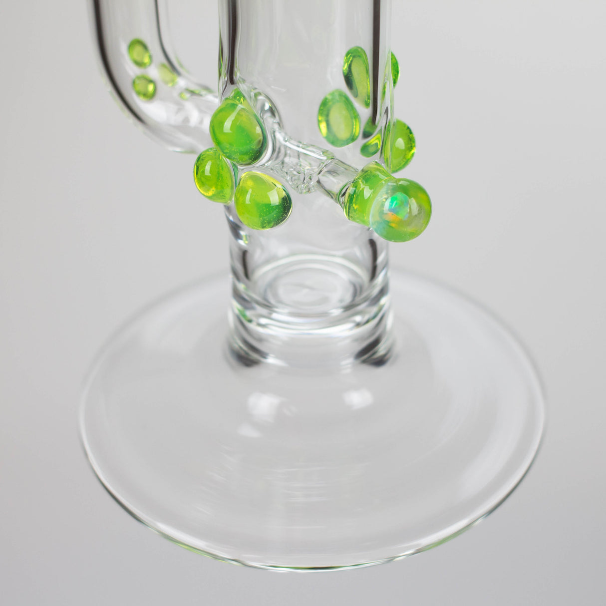 Shine Glassworks | 22 inch 38mm Straight Tube with Latticino mouthpiece and opal [ST 2203] - Made in Canada Glass Bong Smoking Cat Distribution