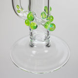 Shine Glassworks | 22 inch 38mm Straight Tube with Latticino mouthpiece and opal [ST 2203] - Made in Canada Glass Bong Smoking Cat Distribution
