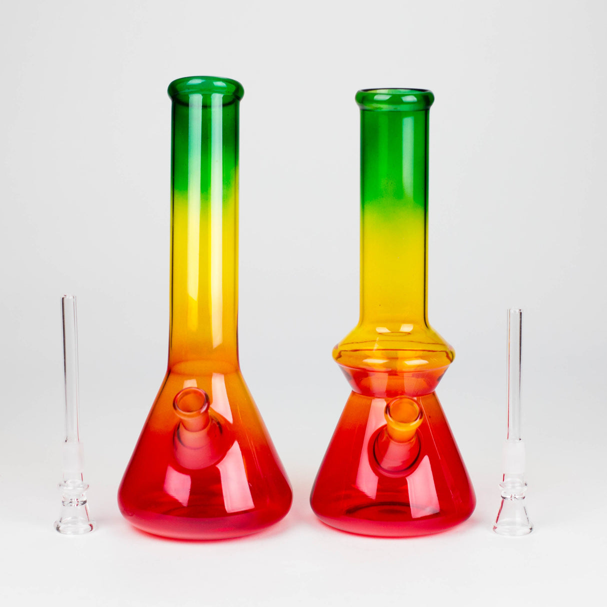 10" Rasta Color Water pipe-Designs Assorted Glass Bong NIBO Distribution