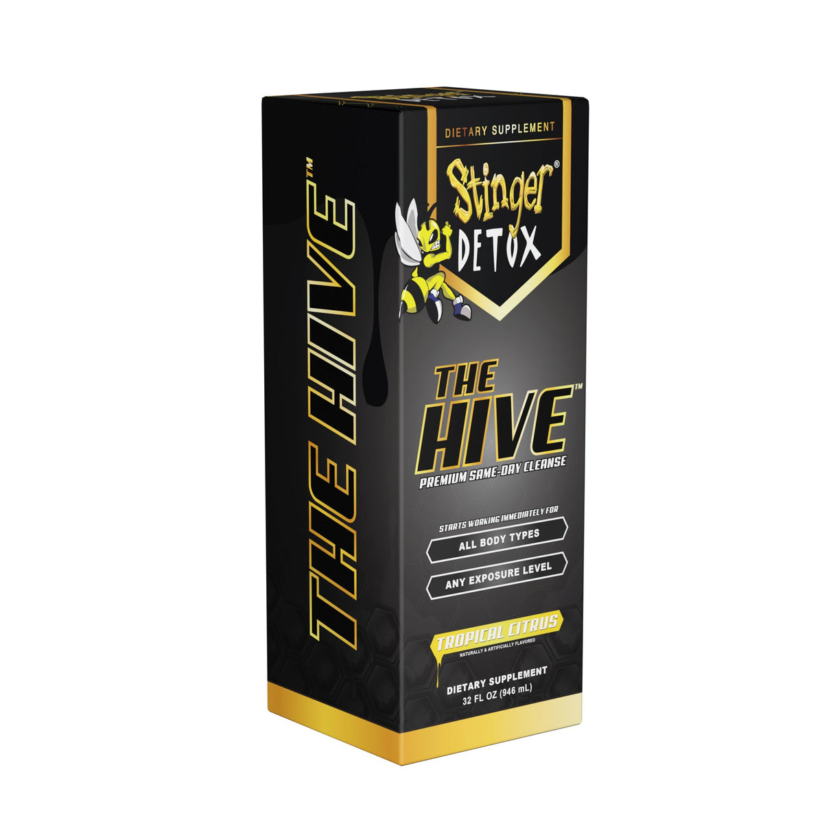 Stinger Detox | The HIVE Premium Same-Day Cleanse - Tropical Citrus Flavor - 32 FL OZ Detox Desert Depot