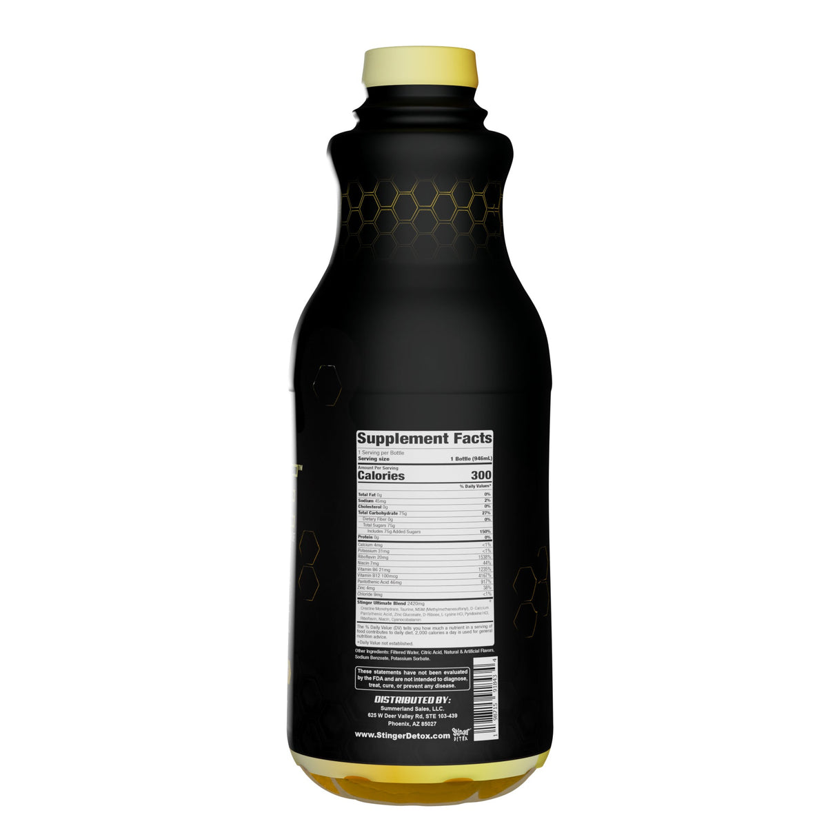 Stinger Detox | The HIVE Premium Same-Day Cleanse - Tropical Citrus Flavor - 32 FL OZ Detox Desert Depot