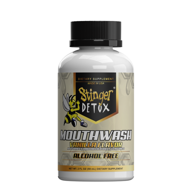Stinger Detox | Mouthwash Drink - Vanilla Flavor - 2 FL OZ - Alcohol Free Detox Desert Depot