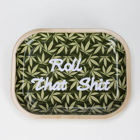 Novelty Metal Rolling Trays -Small Tray Smoking Cat Distribution Roll That shit